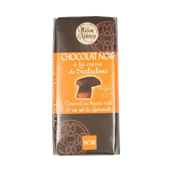 La Trinitaine Tablette chocolat noir crème Salidou goûter