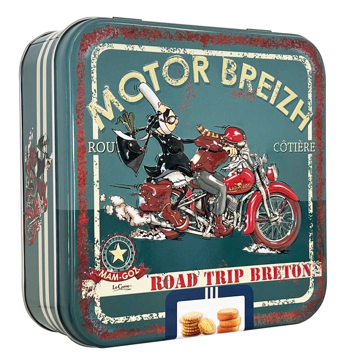 La Trinitaine Motor Breizh boîte biscuits carré galettes