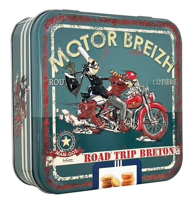 La Trinitaine Motor Breizh boîte biscuits carré galettes