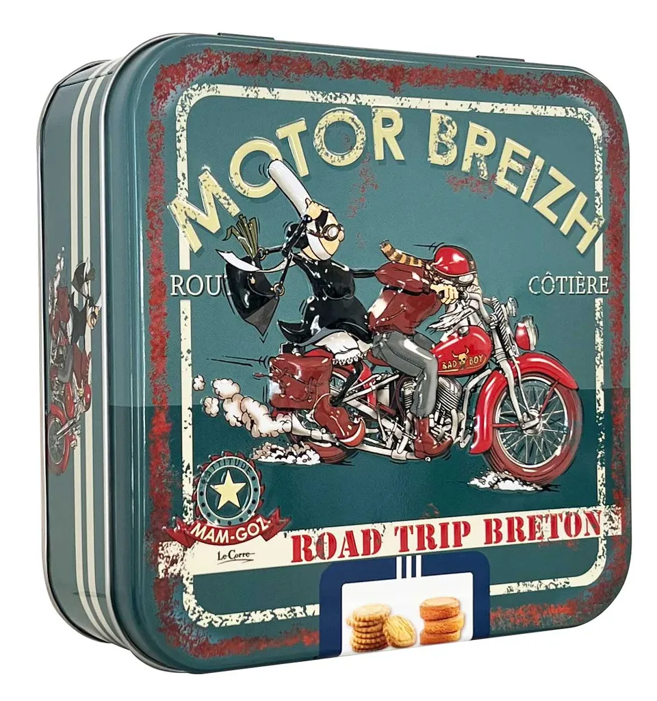 La Trinitaine Motor Breizh boîte biscuits carré galettes