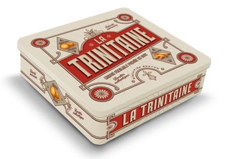 La Trinitaine Coffret 1/4 Fer Vintage biscuits bretons beige