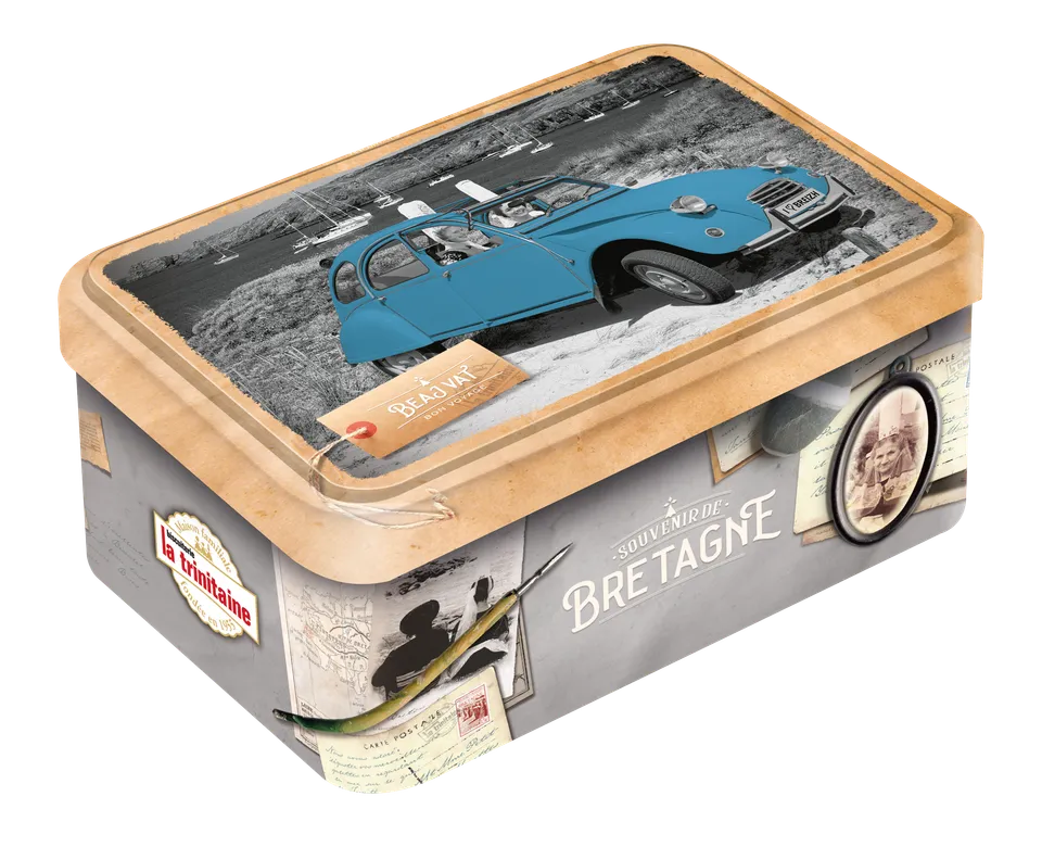 La Trinitaine Boîtes Mini Coffret 2CV galettes pur beurre 130g