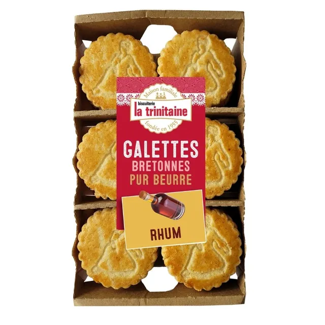 La Trinitaine Galettes Bretonnes Rhum biscuits beurre