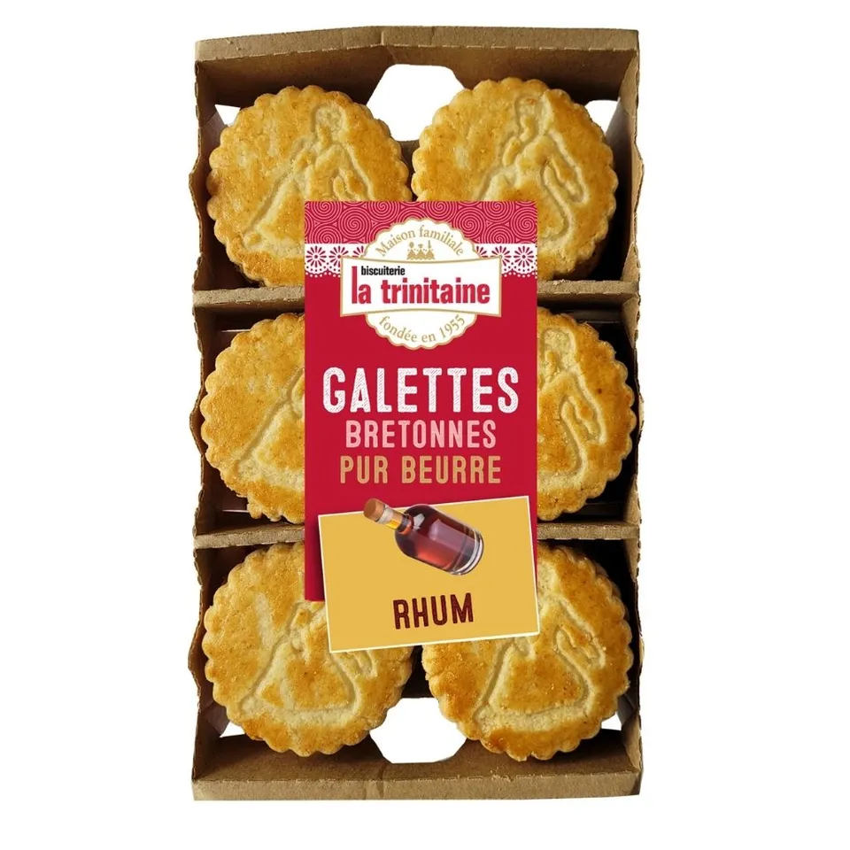 La Trinitaine Galettes Bretonnes Rhum biscuits beurre
