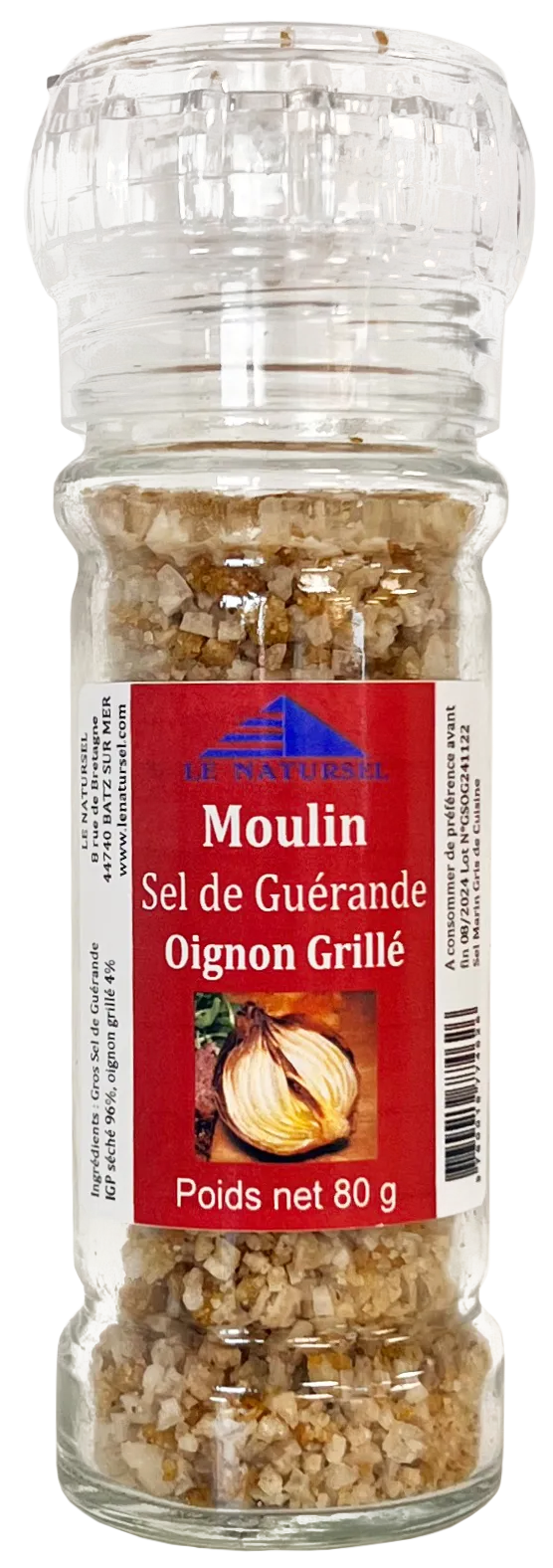 La Trinitaine Sel de Guérande Oignon Grillé moulin rechargeable