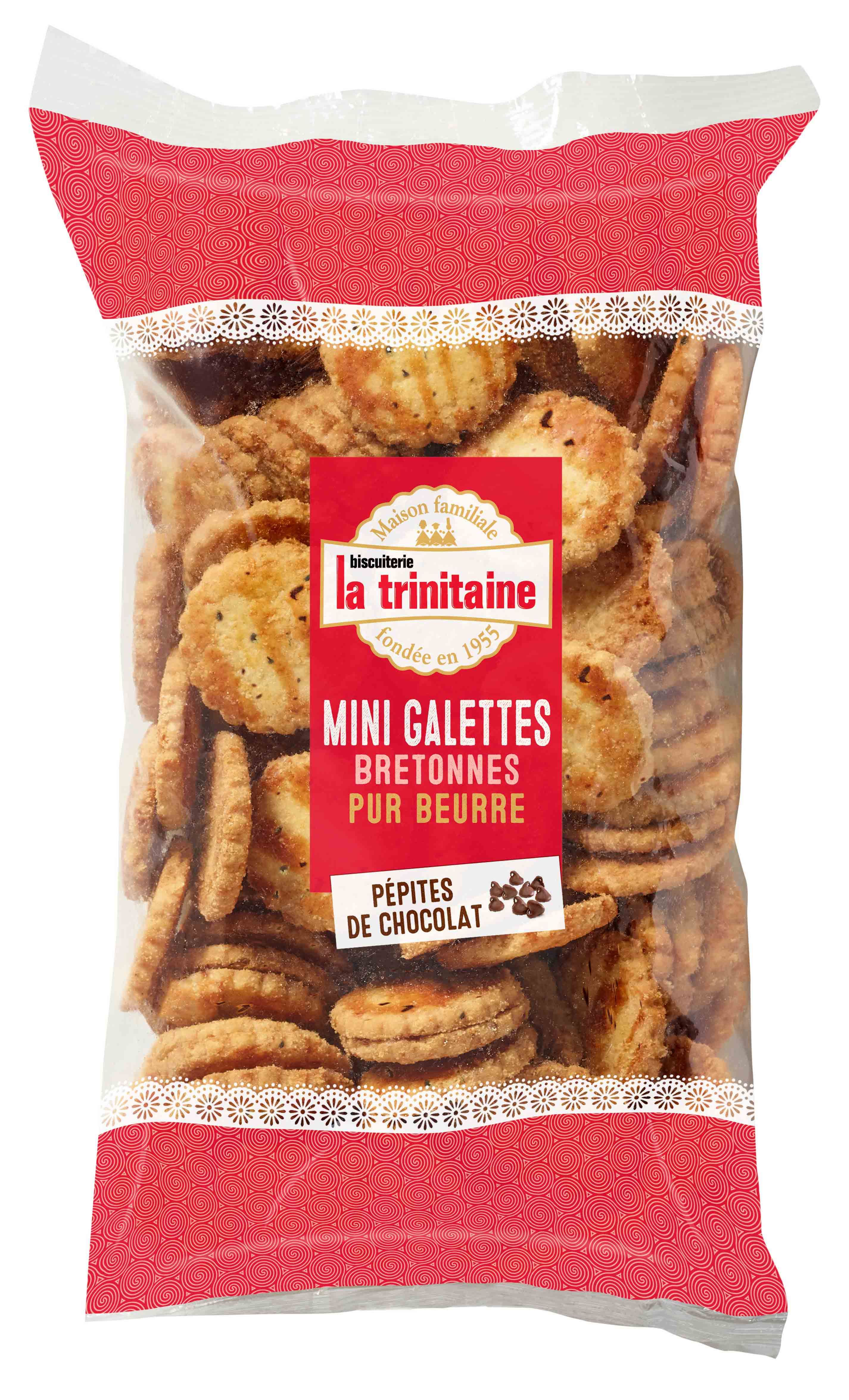 La Trinitaine Mini galettes pepites chocolat pur beurre