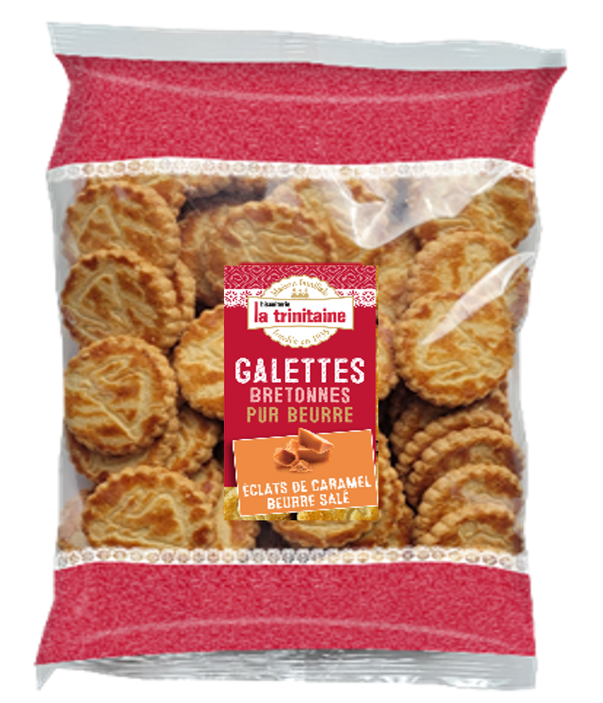 La Trinitaine Biscuits bretons Galettes Caramel Beurre Salé 570g