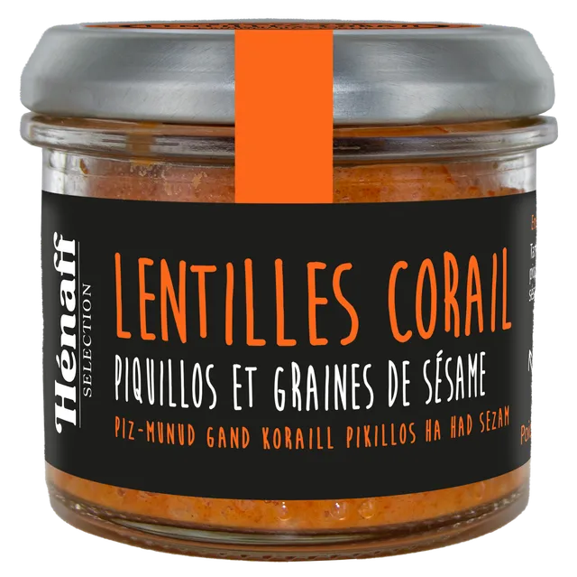 Hénaff Lentilles Corail Piquillos Sésame tartinable végétal