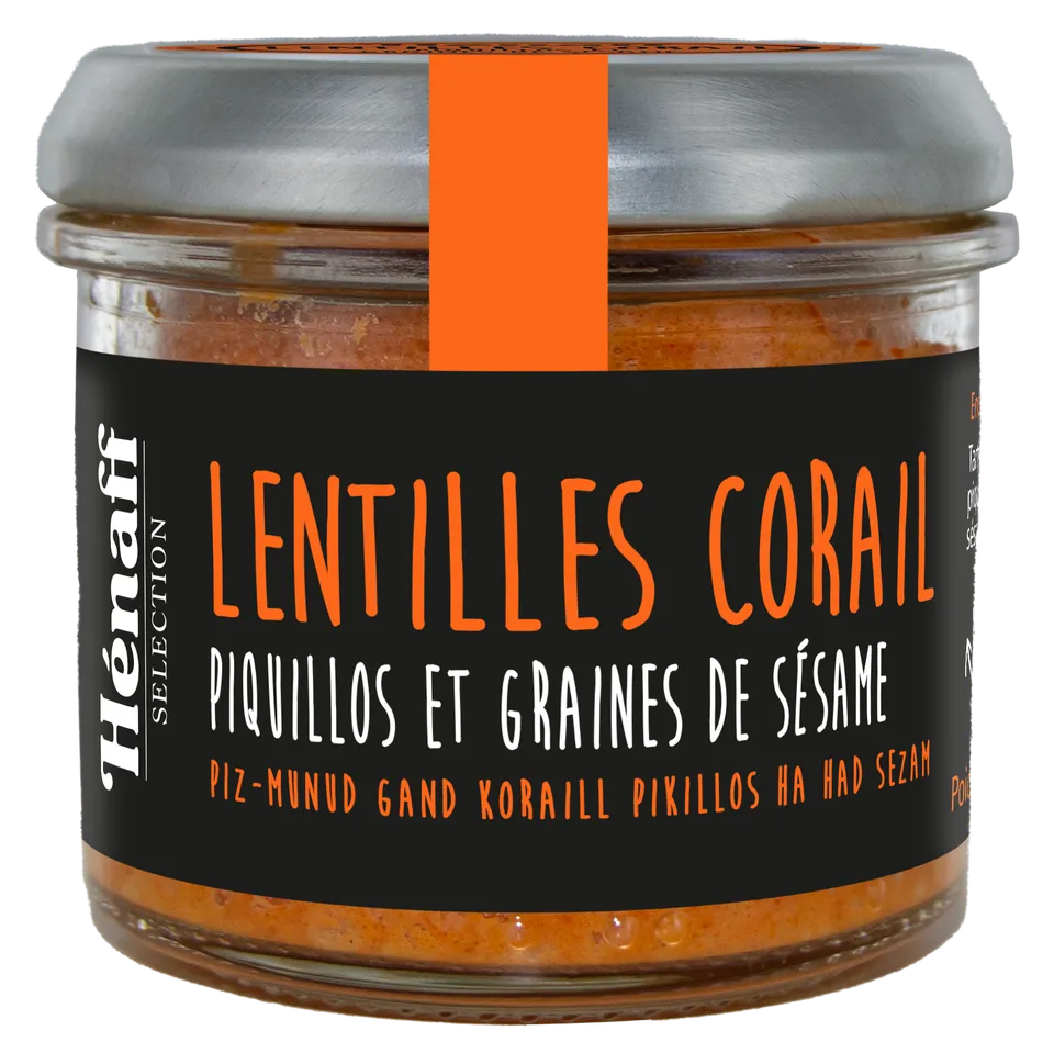 Hénaff Lentilles Corail Piquillos Sésame tartinable végétal