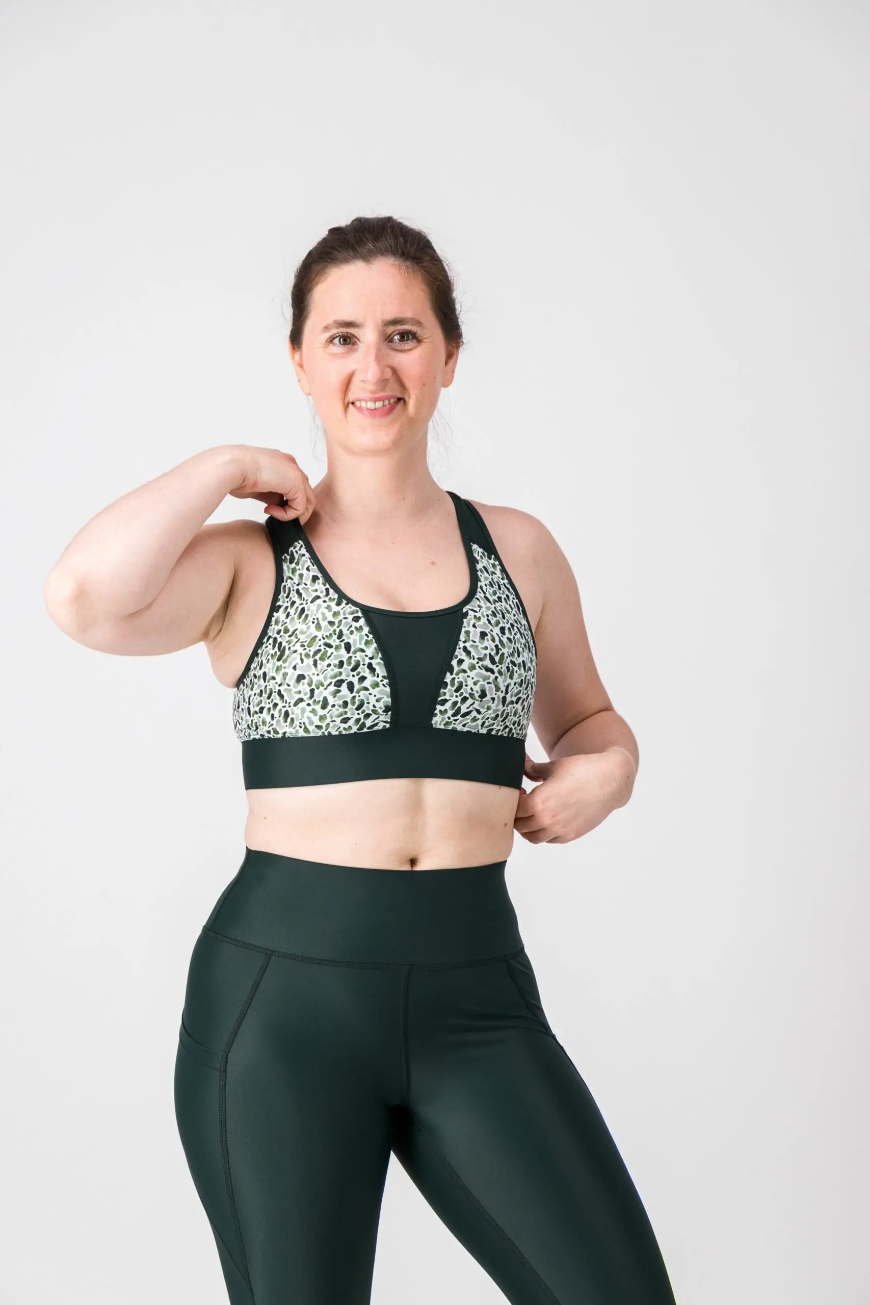 GAYASKIN Scotland SKIN brassière sport maintien fort verte