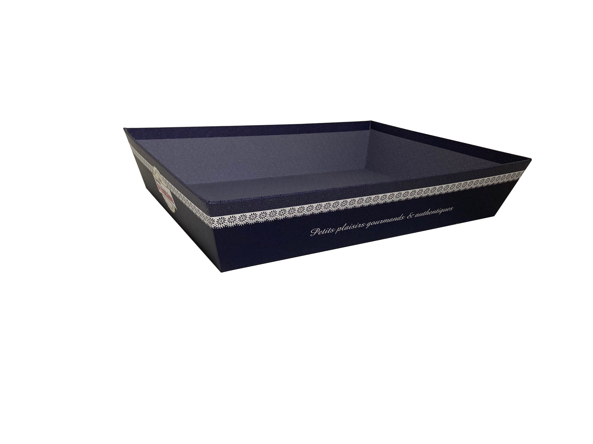 La Trinitaine Corbeille bleue vide 33x20x7 cm panier