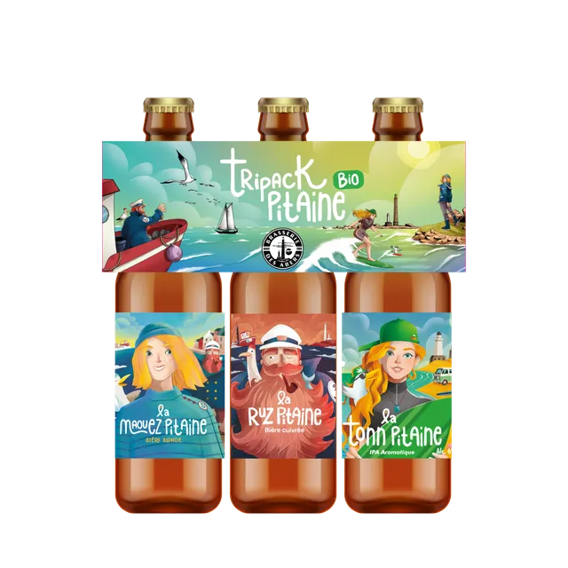 La Trinitaine Tripack Bière Pitaine bio 3x33 cL