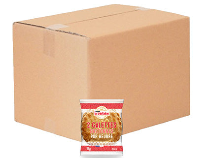 La Trinitaine Biscuits bretons Galettes nature carton 2,85kg x2