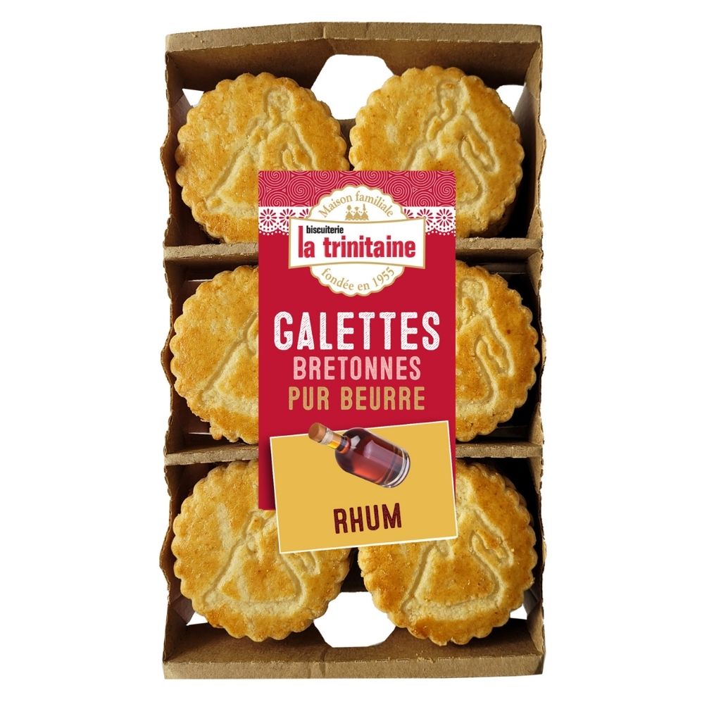 La Trinitaine Galettes Bretonnes Rhum biscuits beurre
