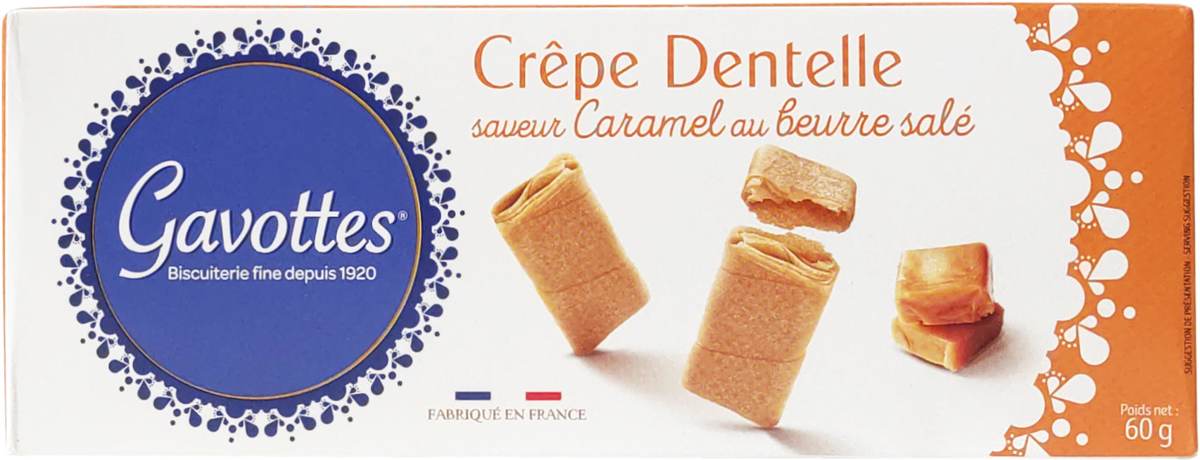 Gavottes Crêpes Dentelle Caramel biscuits étui