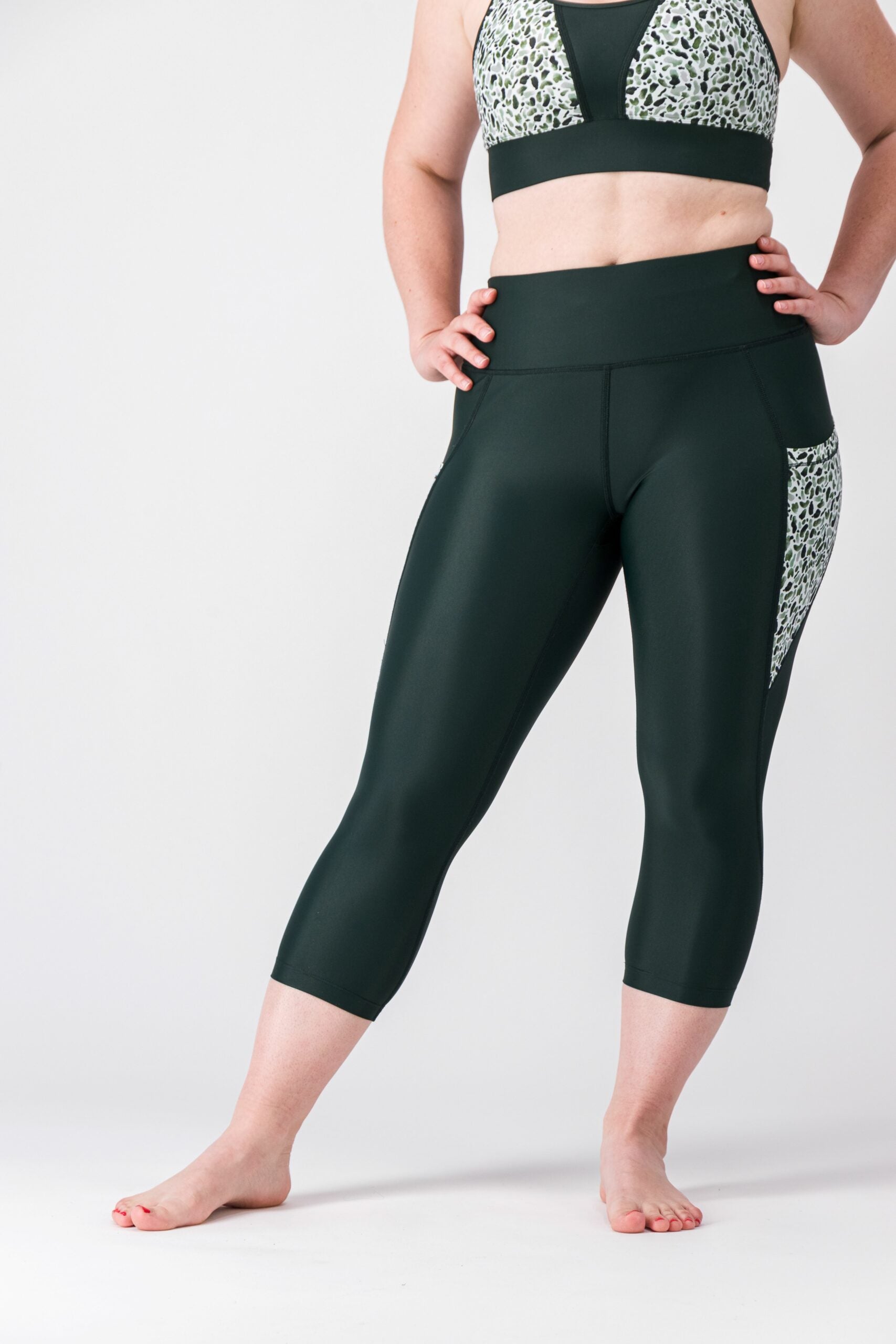 GAYASKIN Scotland legging 3/4 femme taille haute recyclé