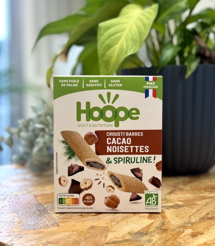 HOOPE Crousti'barres Cacao Noisettes barres x12 fibres