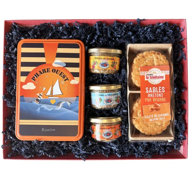 La Trinitaine Escale Phare Ouest panier cadeau breton