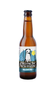 La Trinitaine Blanche Hermine Bière 33cl Fruitée 4°