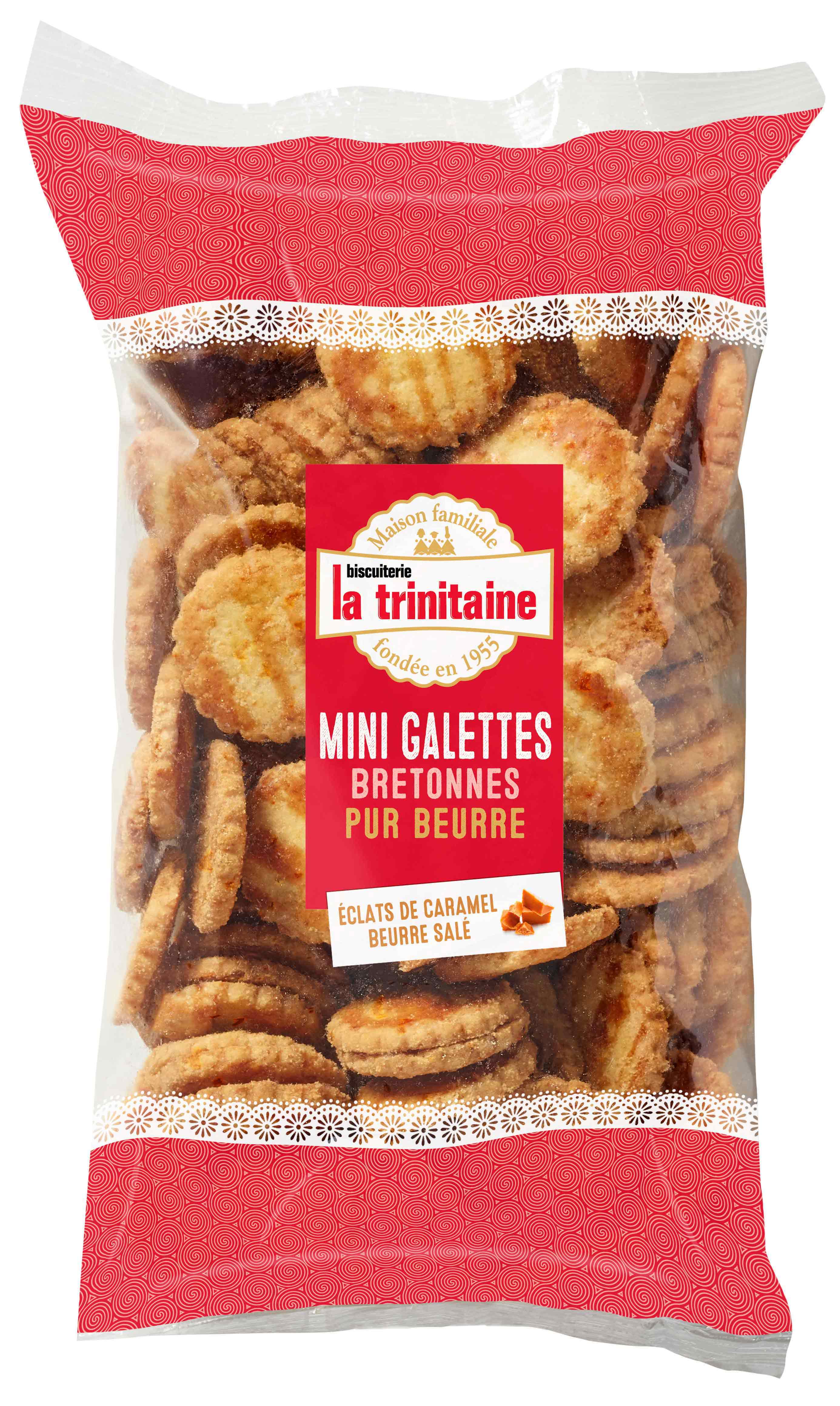 La Trinitaine Mini galettes éclats caramel biscuits bretons pur beurre