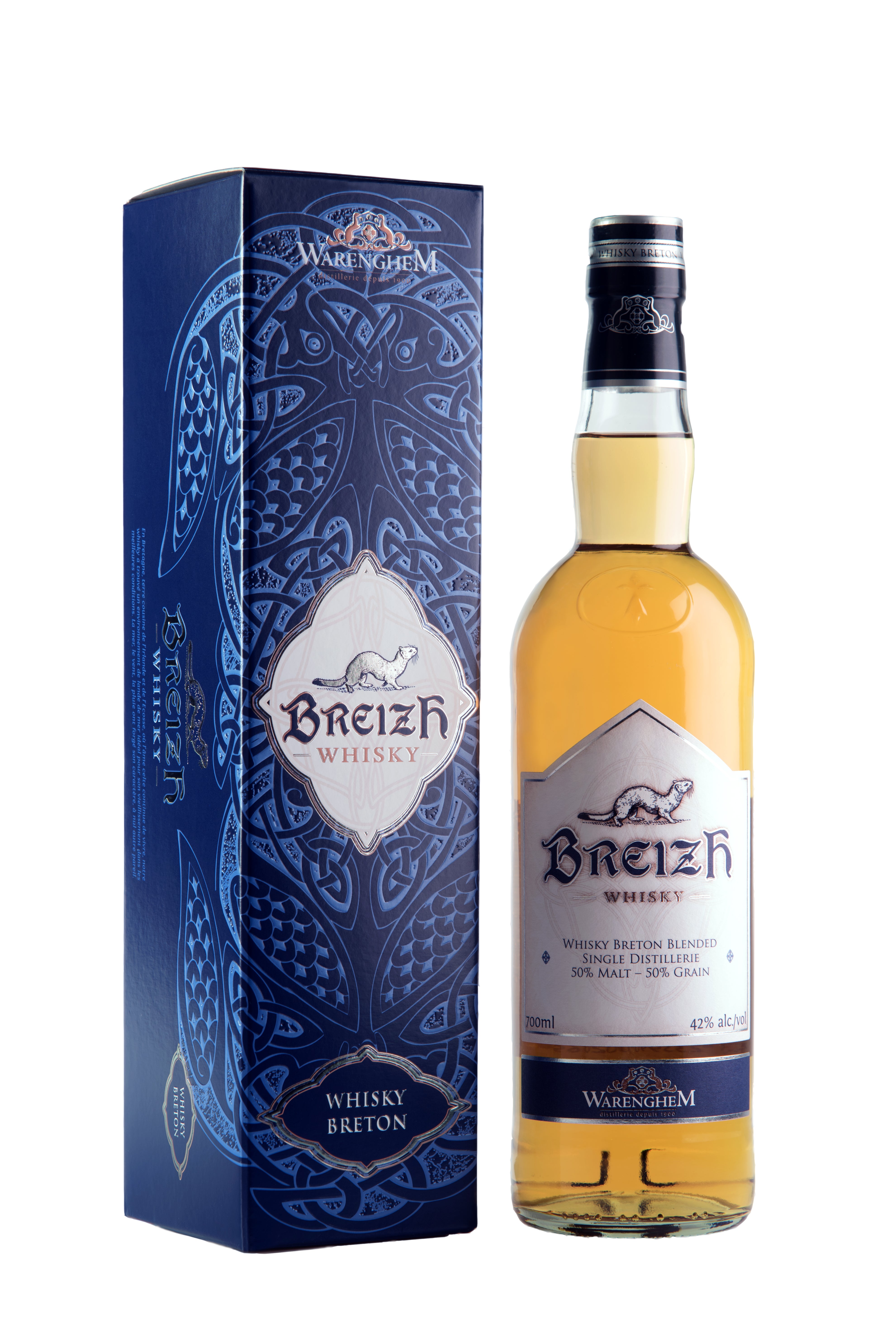 La Trinitaine Whisky breton blended Breizh 70cl chêne