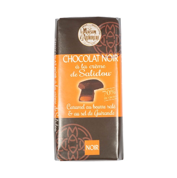 La Trinitaine Tablette chocolat noir crème Salidou goûter