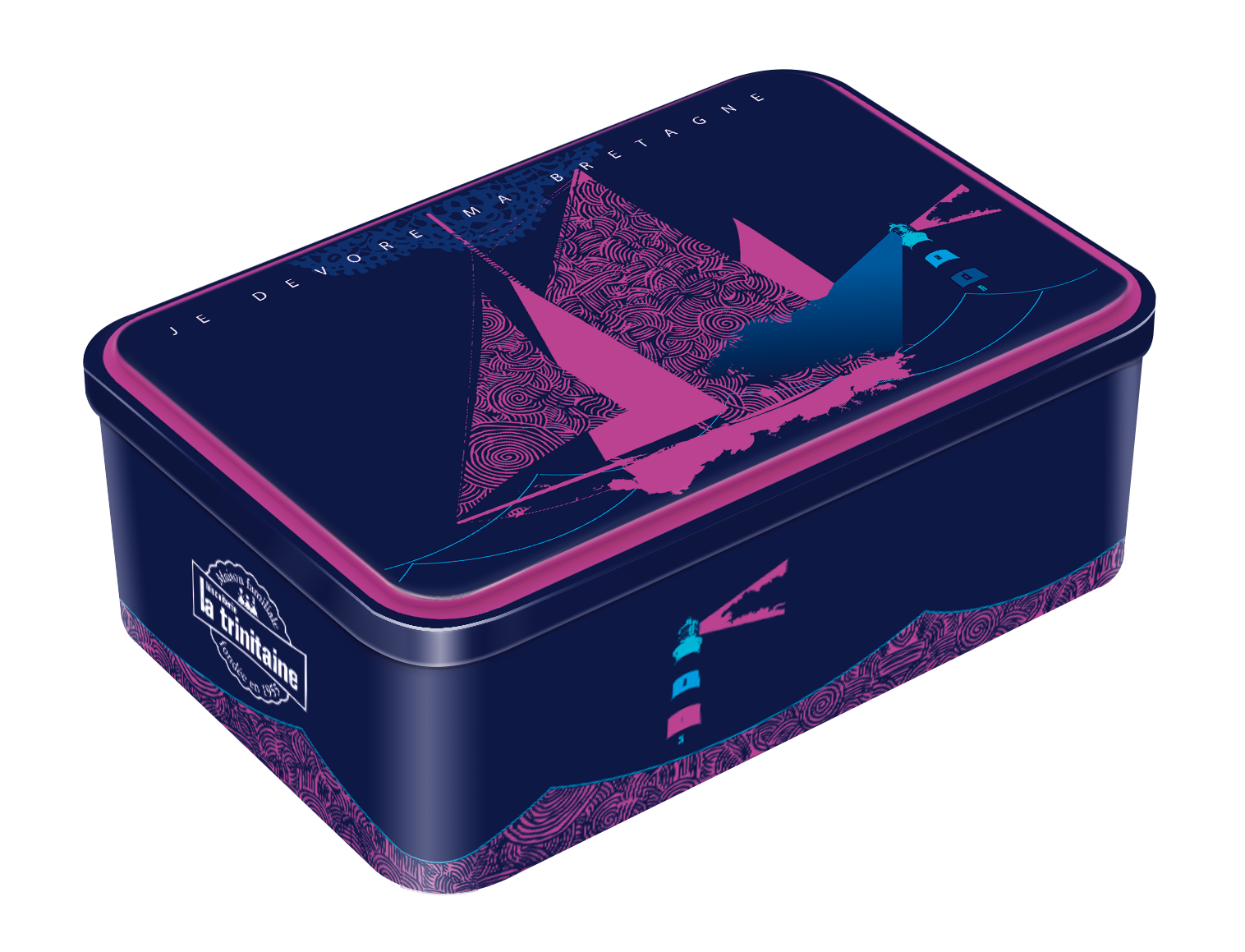 La Trinitaine Coffret Bateau galettes et palets Bretagne