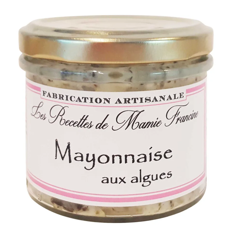La Trinitaine Mayonnaise aux algues 90g pot iodé