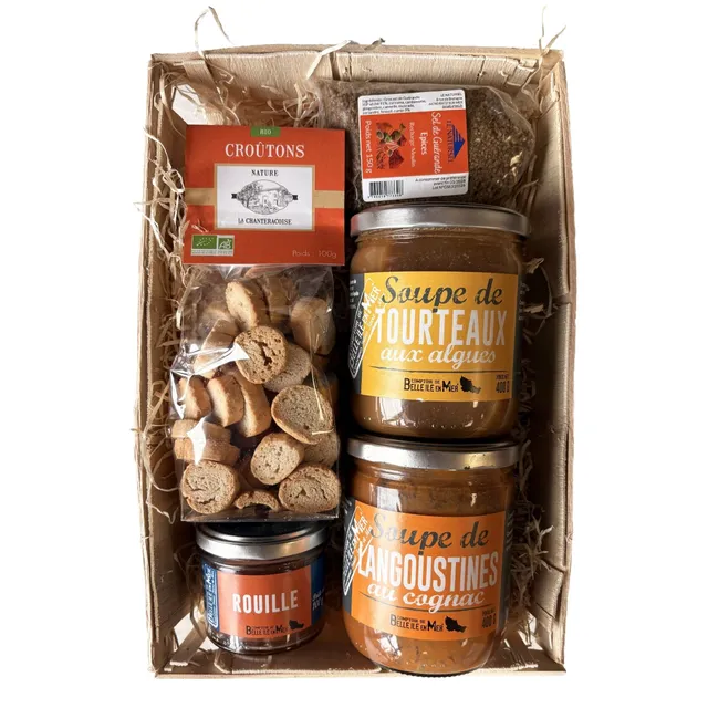 La Trinitaine Panier Soupes Poissons coffret langoustine tourteau
