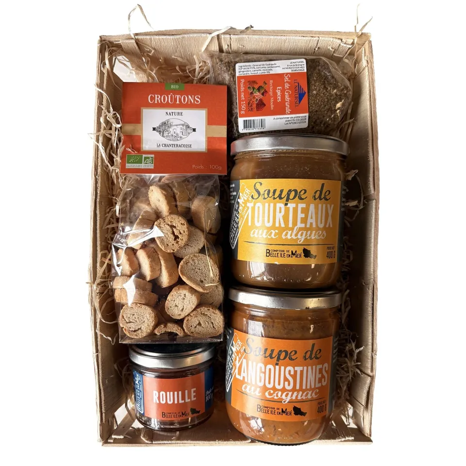 La Trinitaine Panier Soupes Poissons coffret langoustine tourteau