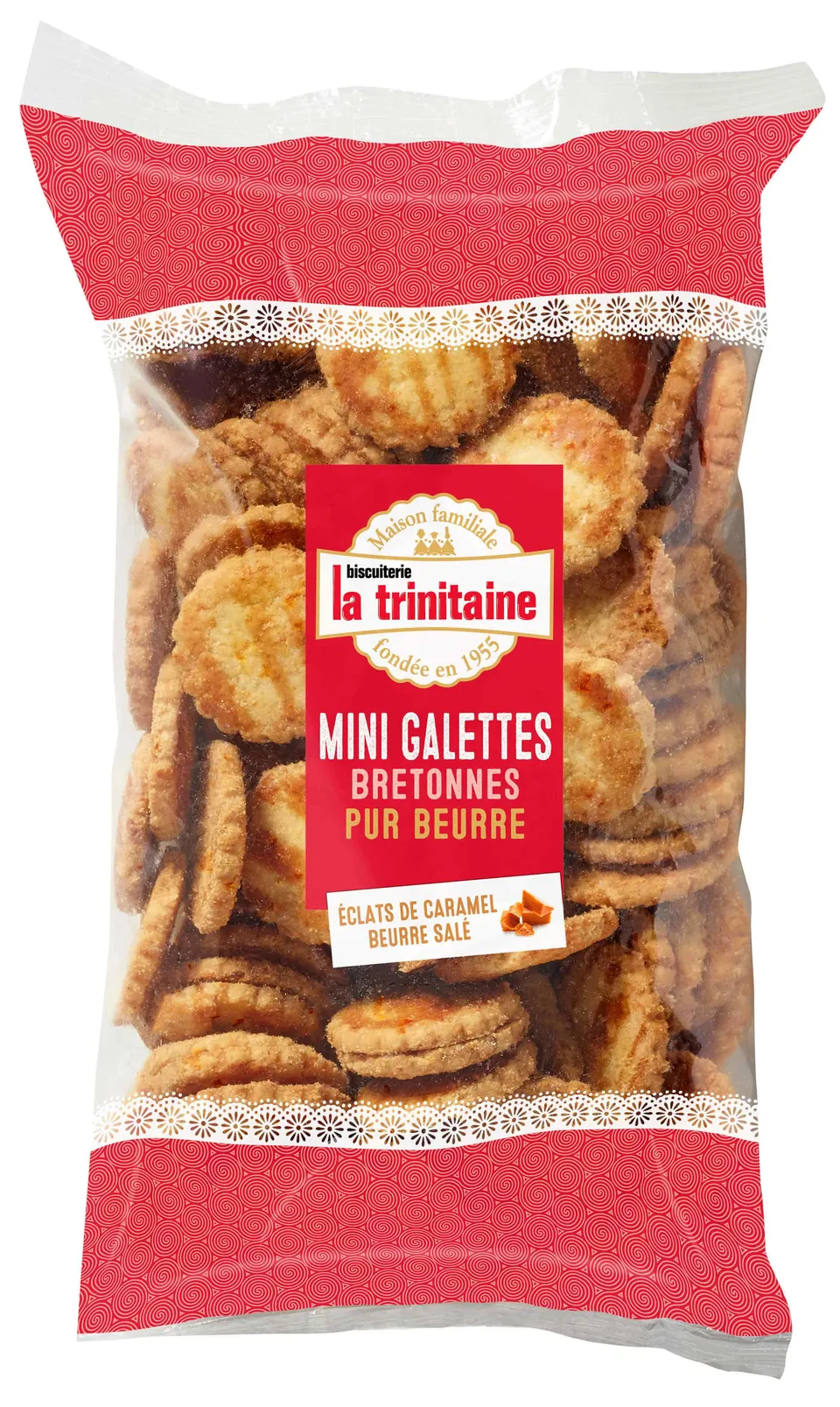 La Trinitaine Mini galettes éclats caramel biscuits bretons pur beurre
