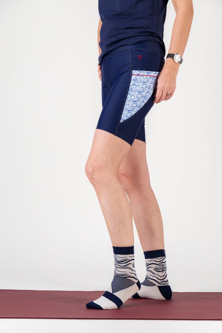 GAYASKIN Chaussettes Vagues femme mi-hautes 35/38 respirantes