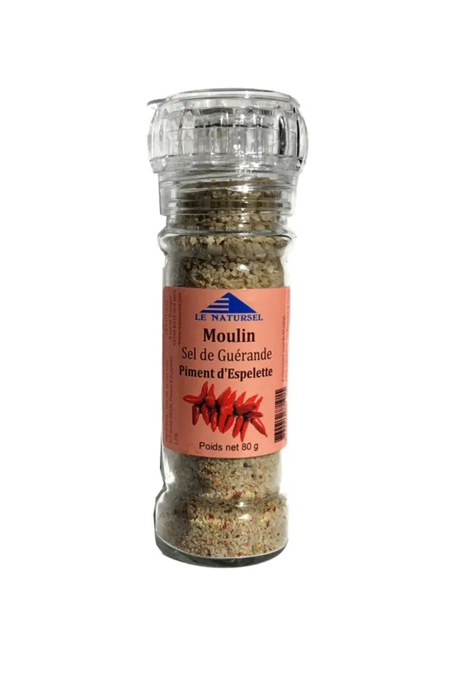 La Trinitaine Moulin gros sel piment d'Espelette 80g
