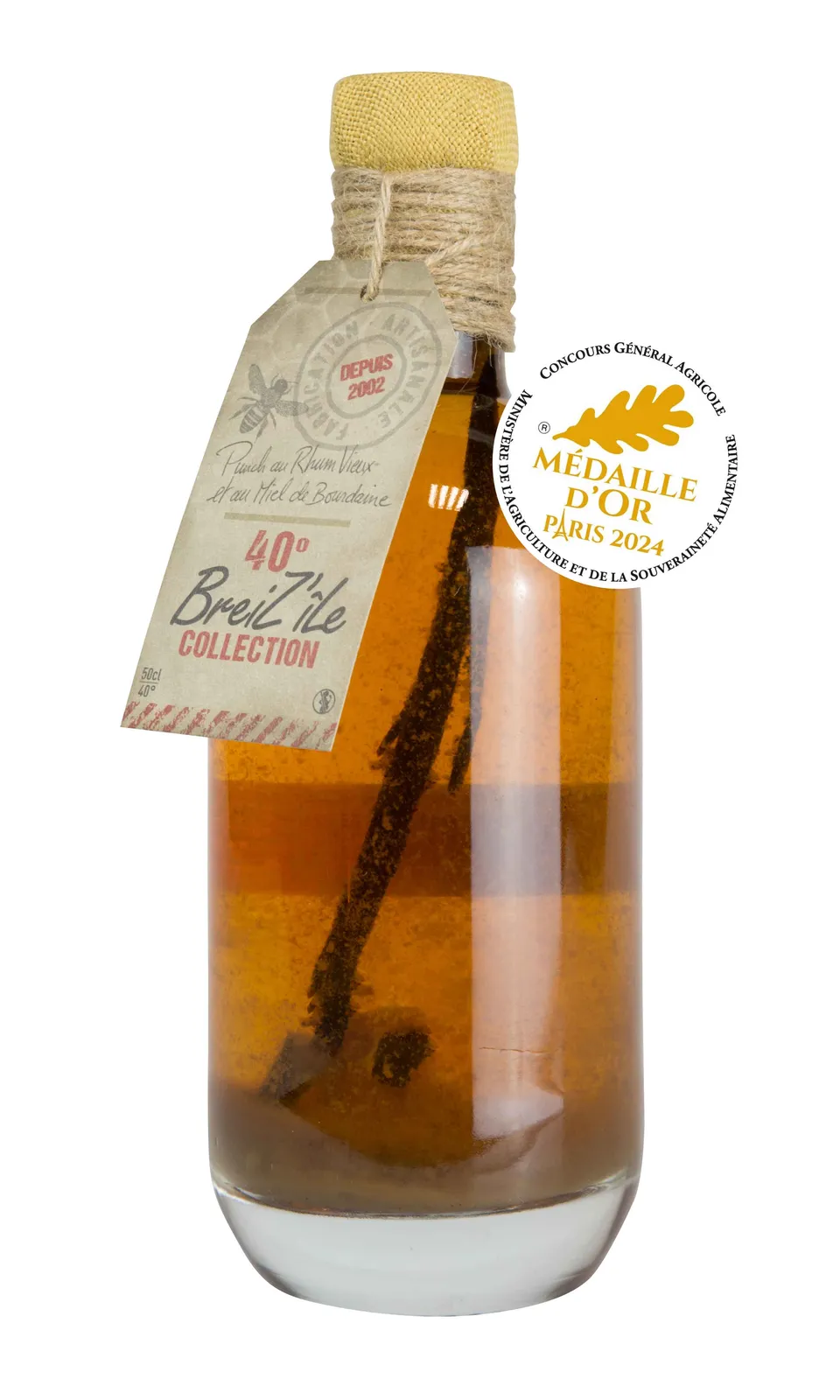 La Trinitaine Rhum vieux miel de Bourdaine 50cl