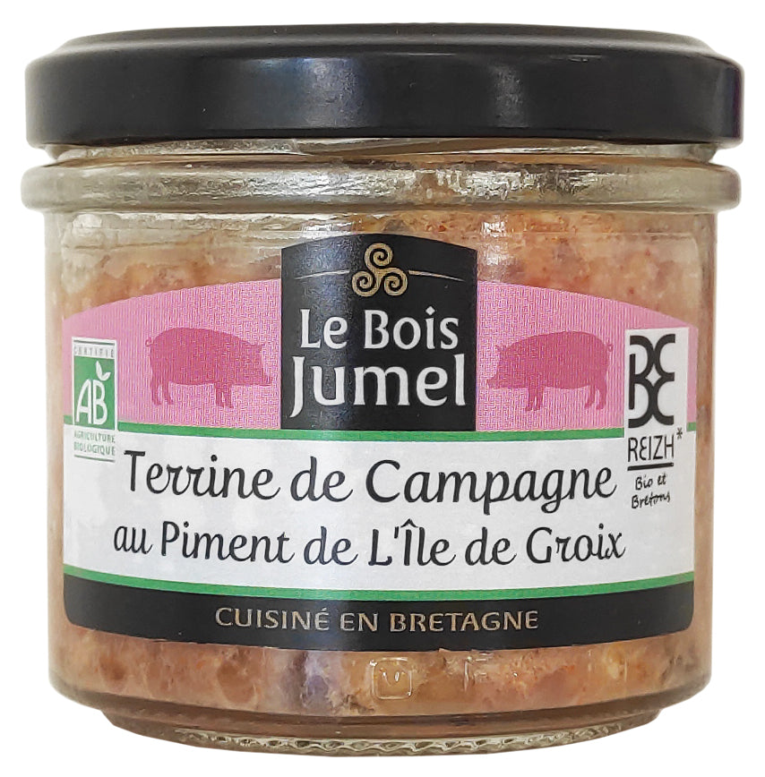Bois Jumel Terrine campagne piment bio tartinable