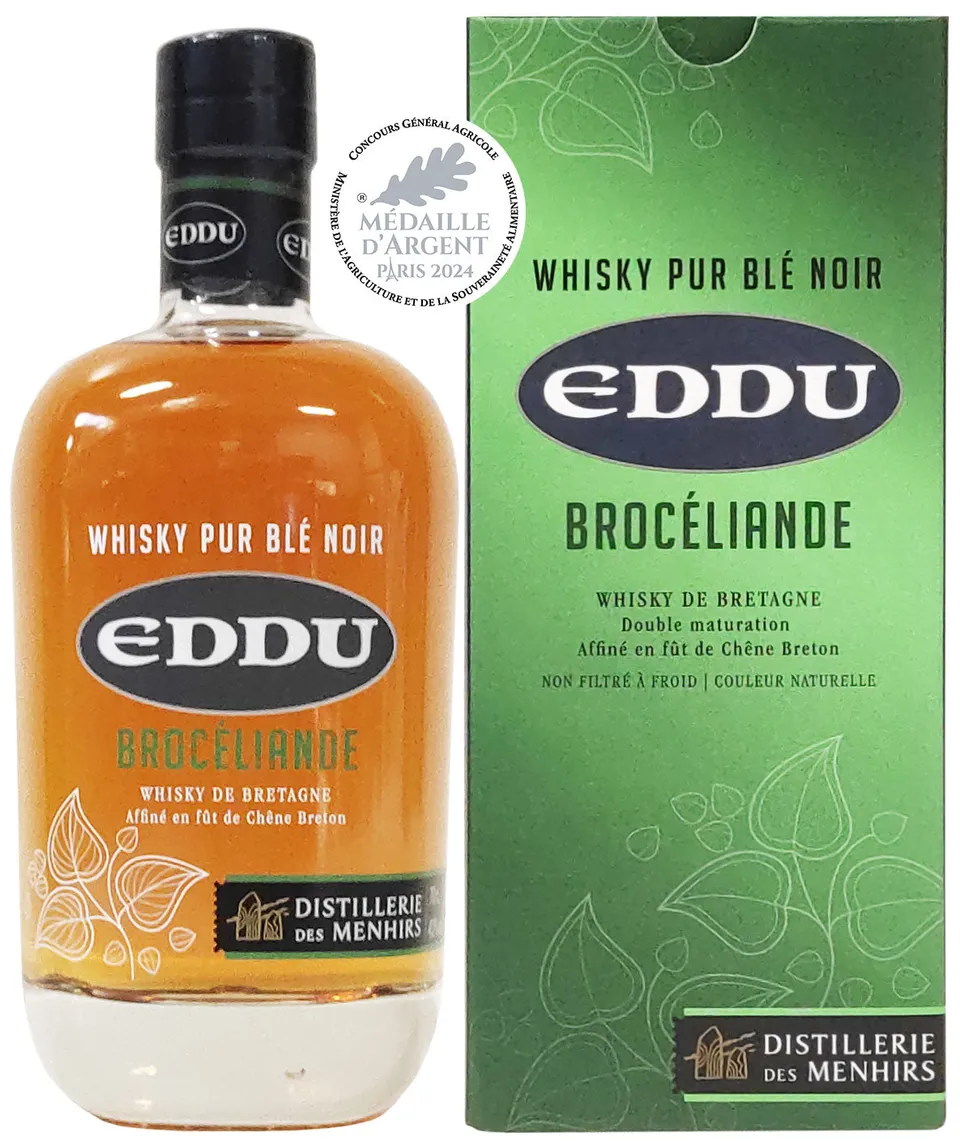 Eddu Brocéliande Whisky breton 70cl fût de chêne