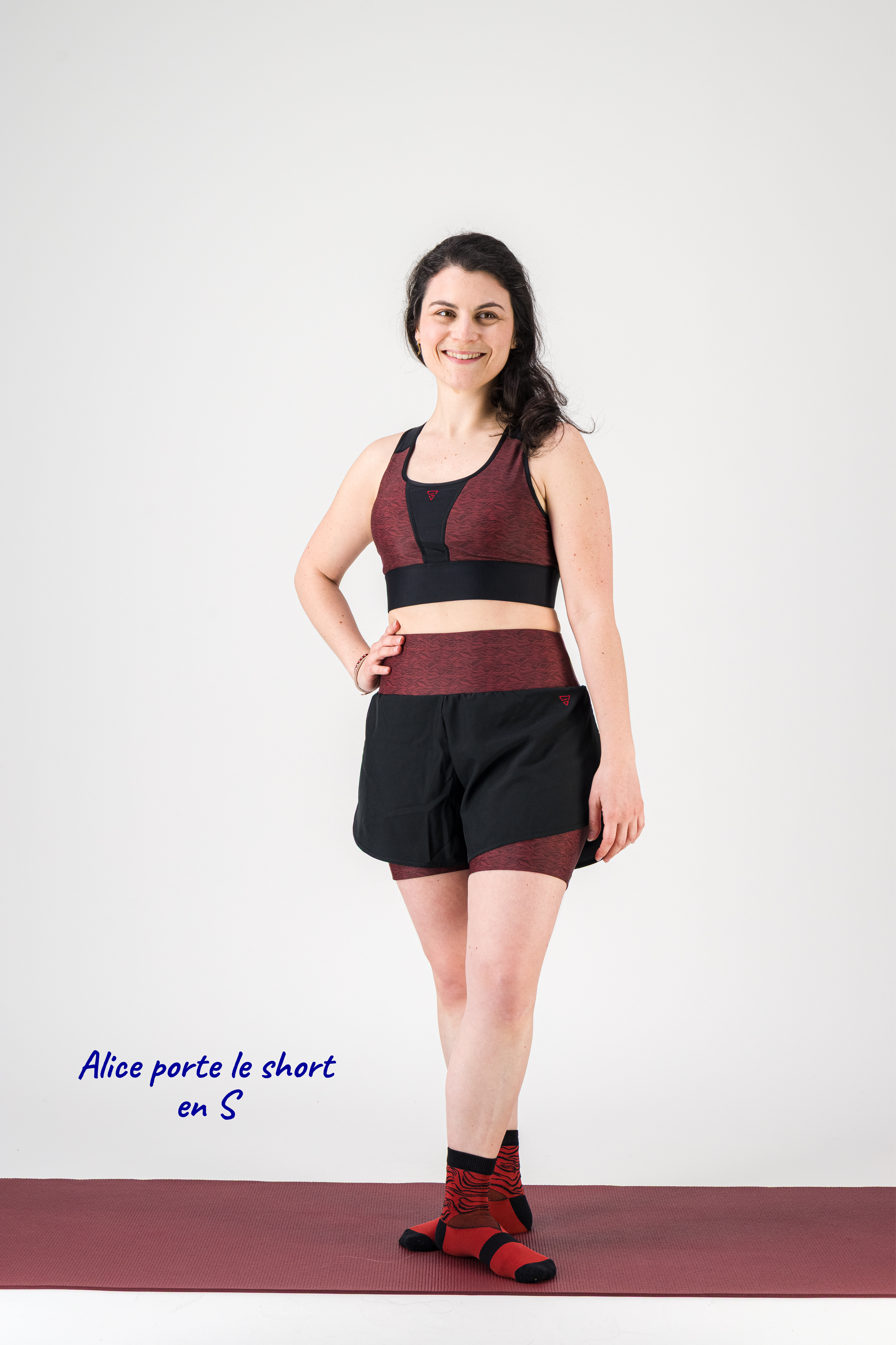 GAYASKIN Vibrations short running 2 en 1 taille haute
