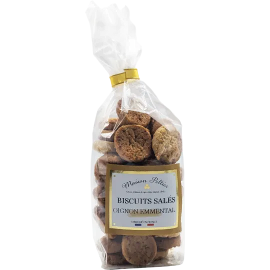 La Trinitaine Biscuits Oignon Emmental 120g apéritif