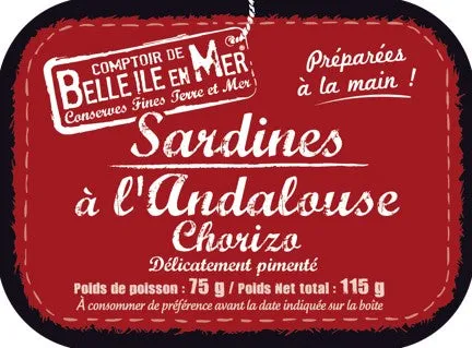 La Trinitaine Sardines Chorizo Huile d'Olive Boîte