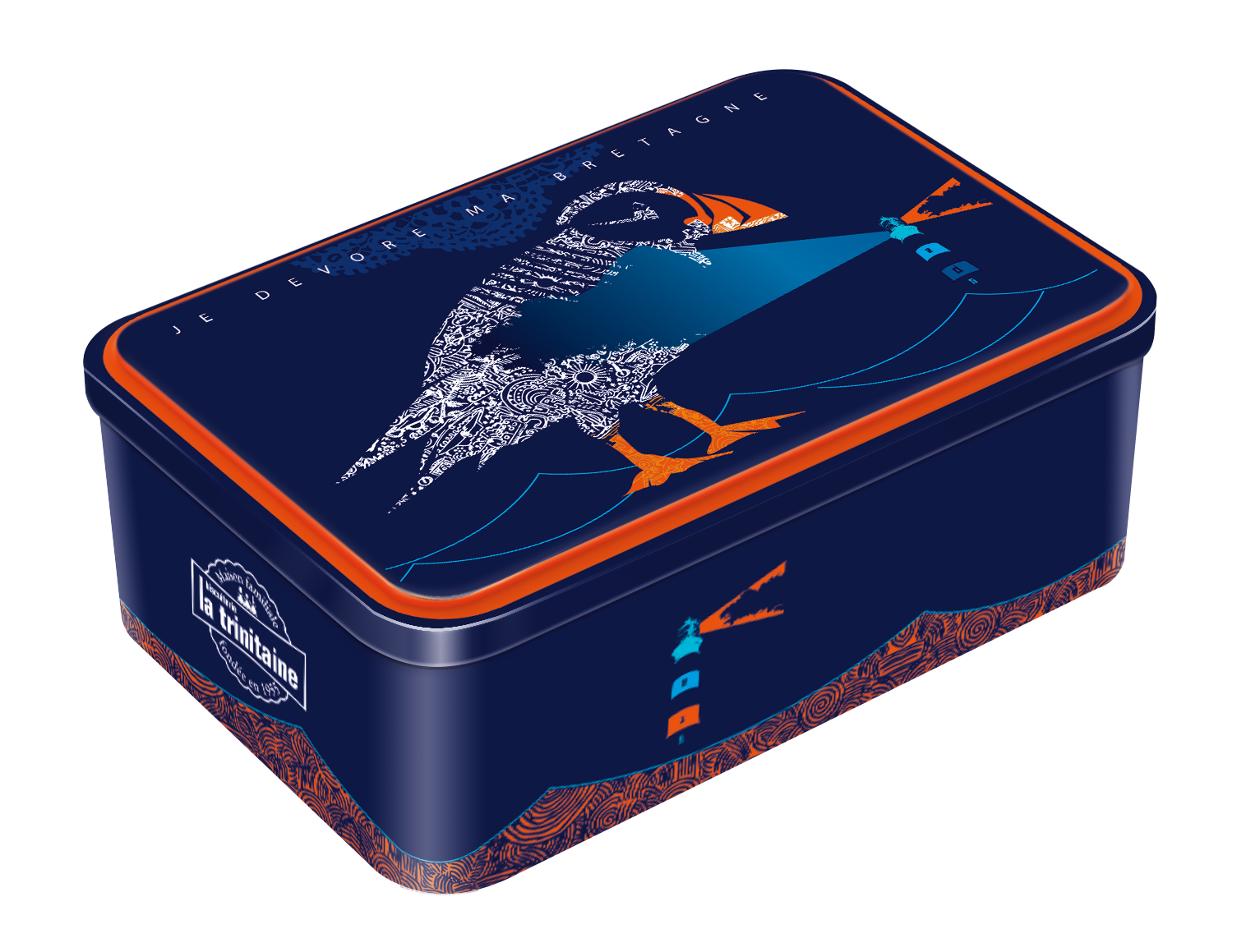 La Trinitaine Coffret Macareux boite metal galettes palets