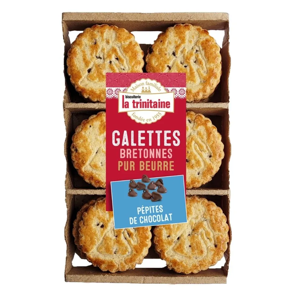 La Trinitaine Galettes bretonnes pur beurre pépites chocolat goûter