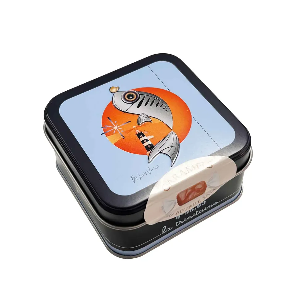 La Trinitaine Caramels beurre salé boîte Pocket Poisson 45 g