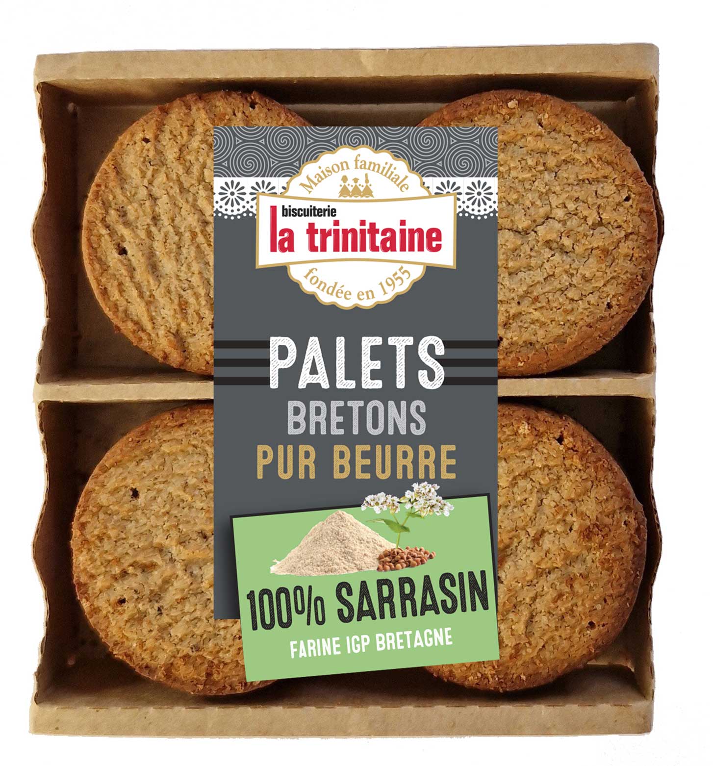 La Trinitaine Palets Pur Beurre Sarrasin 140g Biscuit Blé Noir