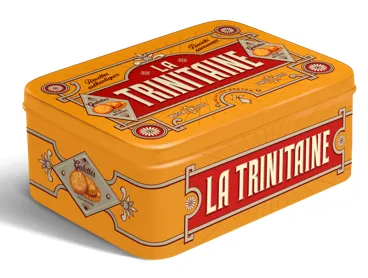 La Trinitaine coffret Vintage jaune galettes bretonnes