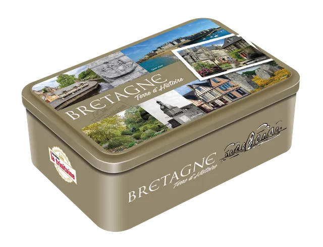 La Trinitaine Coffret Bretagne Kaki biscuits bretons