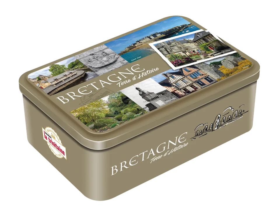 La Trinitaine Coffret Bretagne Kaki biscuits bretons