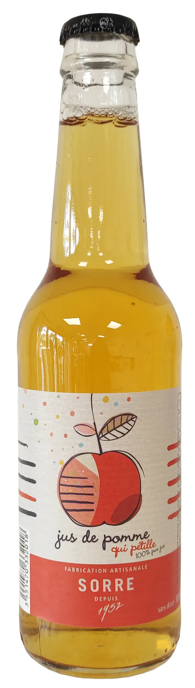 La Trinitaine Jus de Pomme Pétillant 33cl sans alcool
