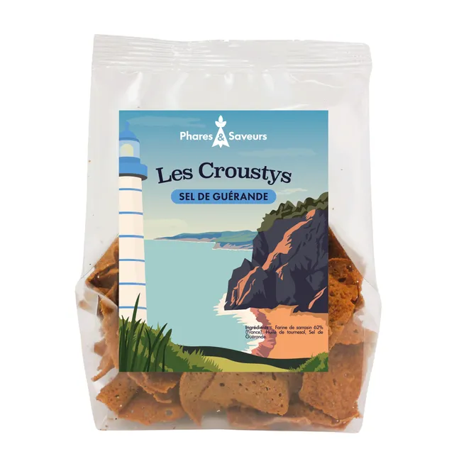 Crousty'Breizh Chips sarrasin nature 100g apéro
