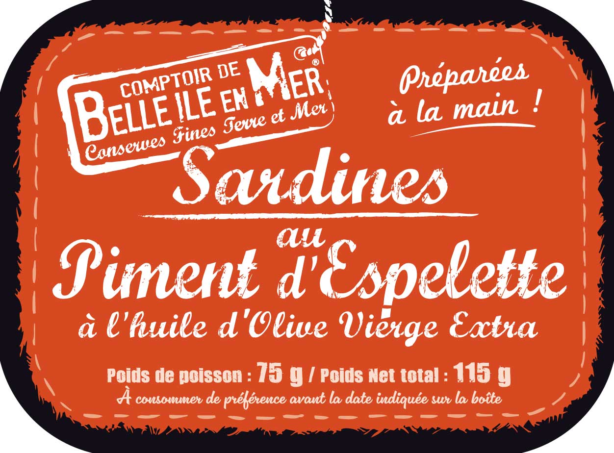 La Trinitaine Sardines piment d'Espelette conserve 115g