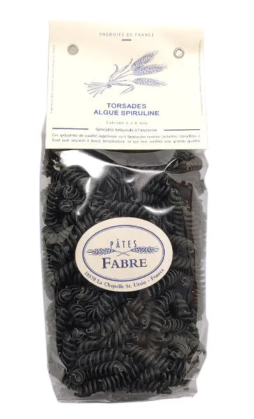 La Trinitaine Pâtes torsades à la spiruline pâtes artisanales